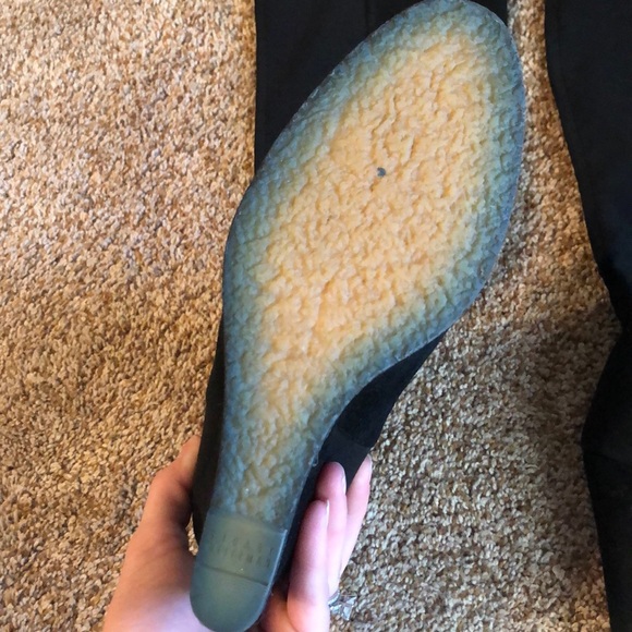 Black knee high suede boots - Picture 2 of 5